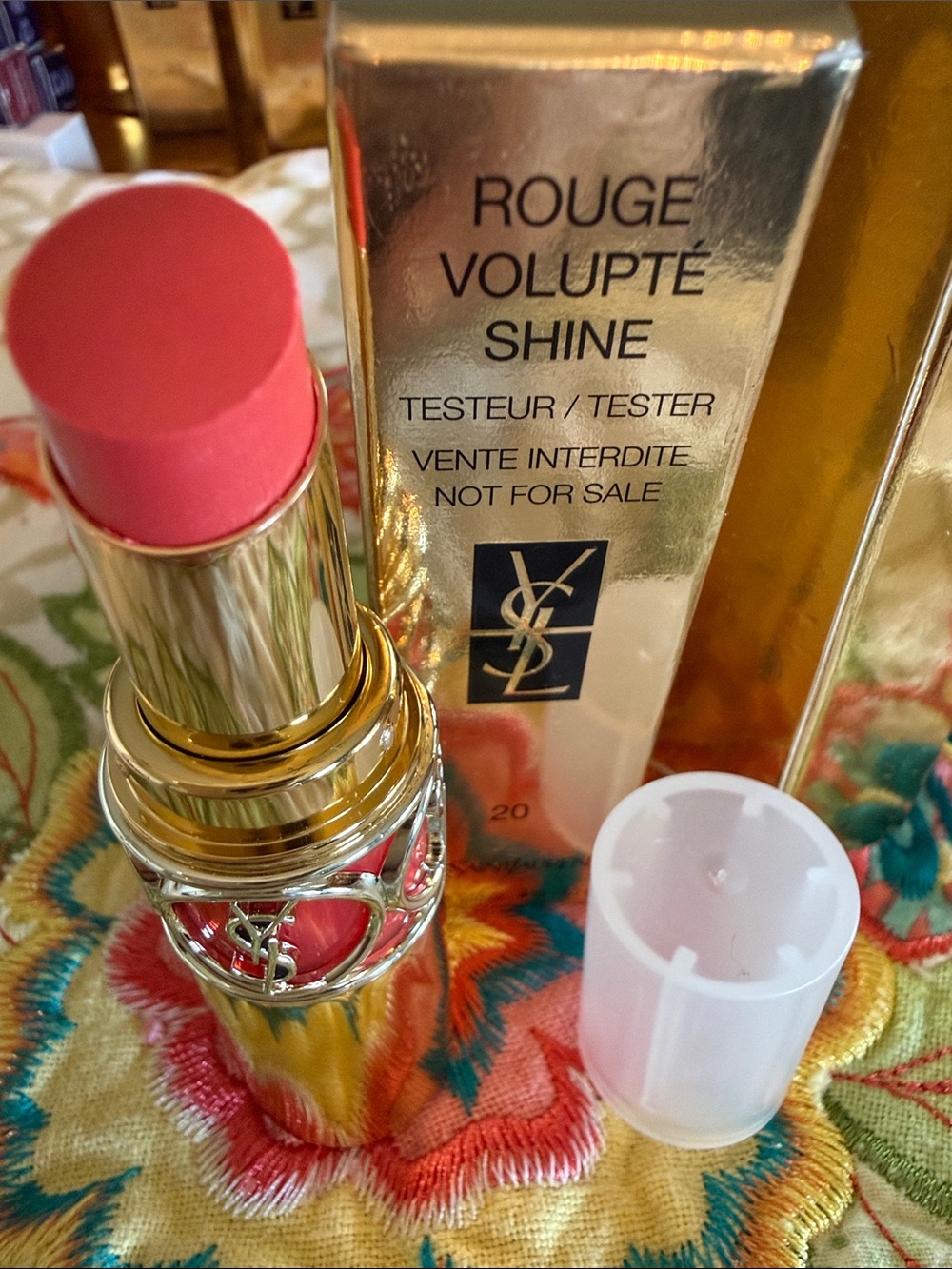 Yves Saint Laurent Rouge Volupté Shine Lipstick - Coral Pink